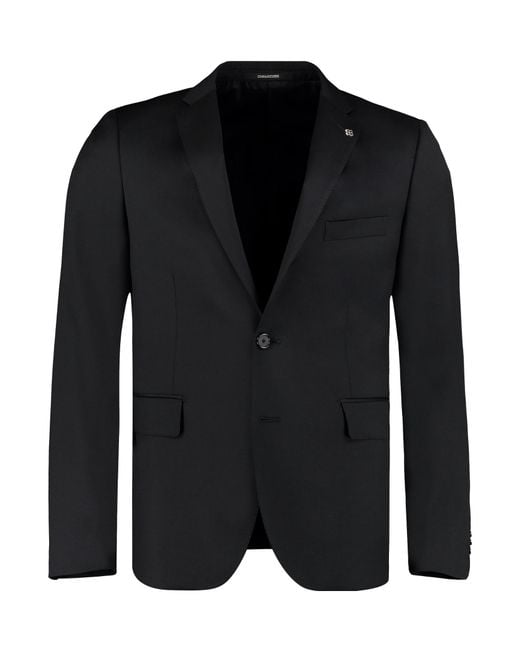 Tagliatore Black Two Piece Single-Breasted Suit for men