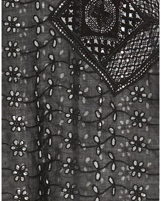 Isabel Marant Black Top Ramie, Polyester, Cotton, Polyamide