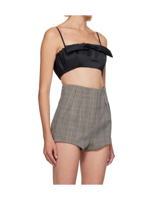 Givenchy Gray Bra Top With Bow