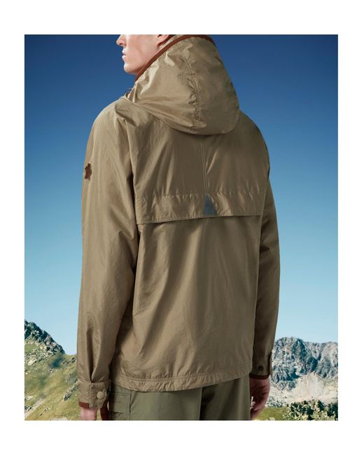 Moncler Green Grenoble Rutor Logo Patch Hooded Jacket for men