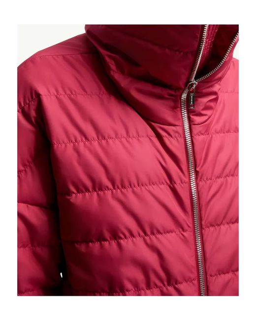 Moncler Red Moncler Rick Owens Cropped Down Jacket