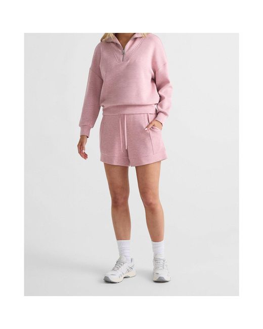 Varley Pink Half-Zip Sweatshirt