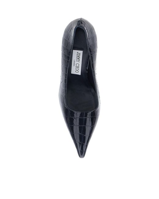 Jimmy Choo Blue Pointed-Toe High Heels