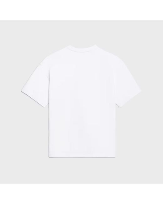 Céline White T-Shirt for men