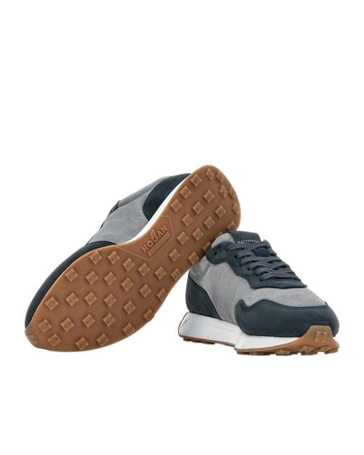 Hogan Blue H601 Lace-Up Sneakers for men