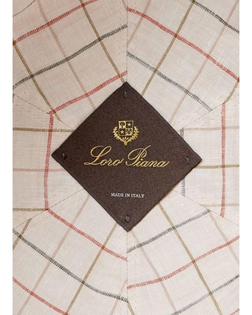 Loro Piana Brown Baseball Cap for men