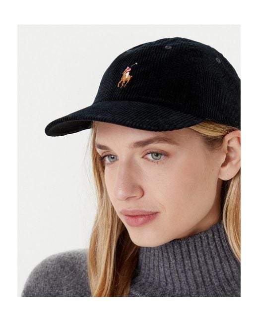 Polo Ralph Lauren Black Logo Embroidered Baseball Cap