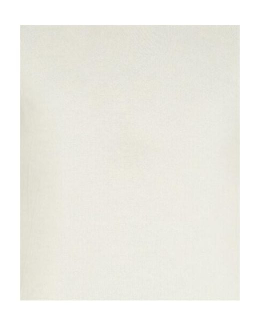 Drumohr White Crew-Neck Cotton Jumper for men