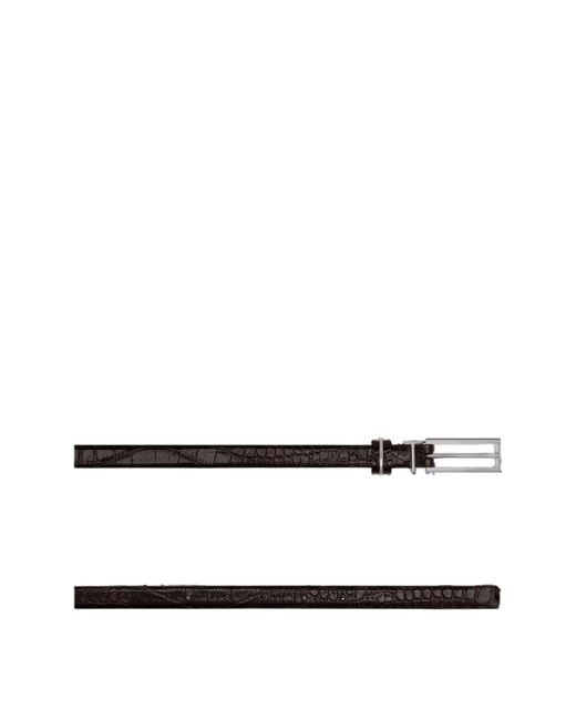 Tom Ford White Printed T-Loop Belt for men