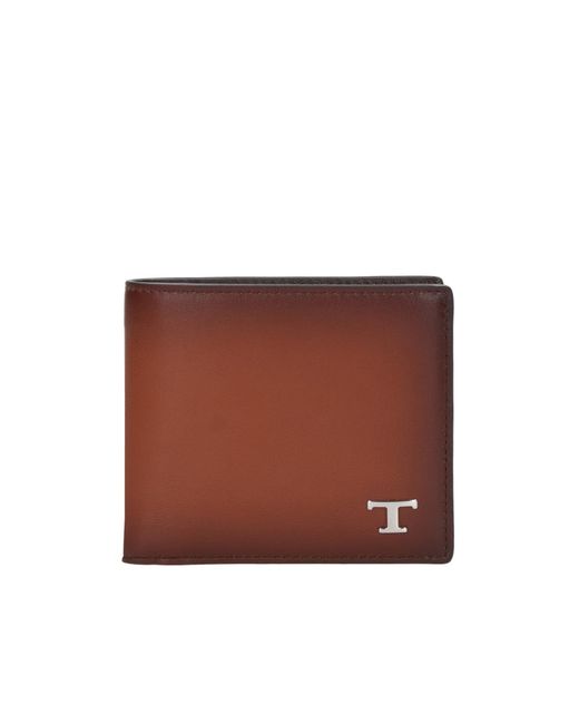 Tod's Brown Tsy Bi-Fold Wallet for men