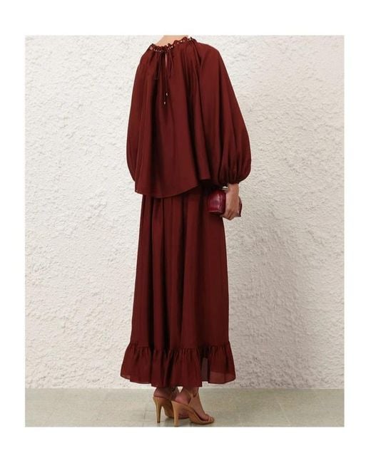 Zimmermann Aster Gathered Bead Blouse