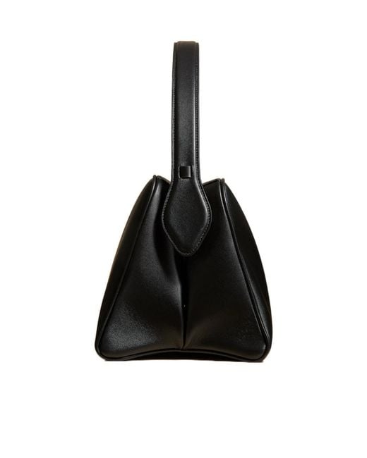 Khaite Black Cate Top Handle Bag