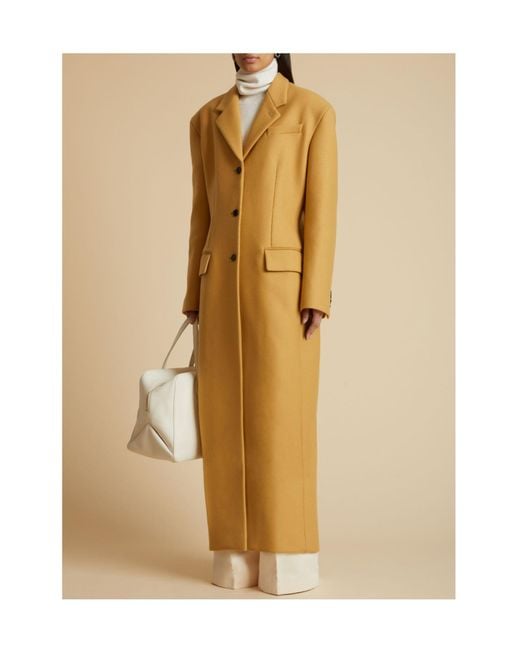 Khaite Metallic The Bontin Button-Up Trench Coat