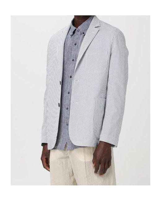 Doppiaa Gray Single-Breasted Suit Jacket for men