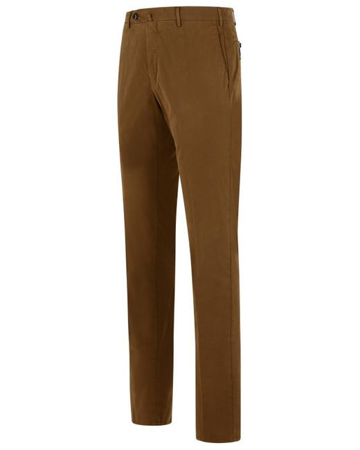 PT01 Brown Belt Loop Casual Pants for men