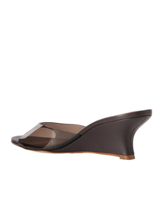 Staud Brown Tpu Wedge Sandals
