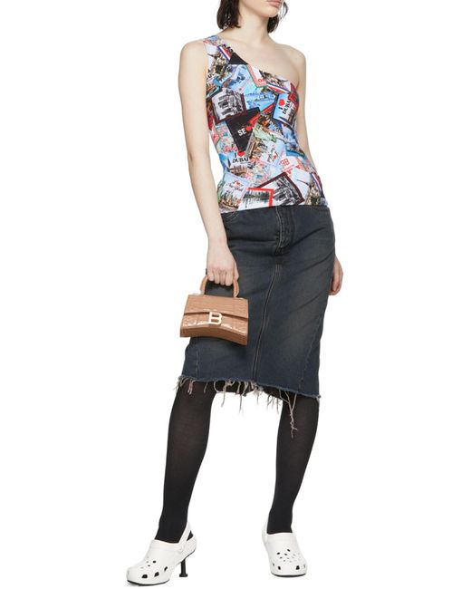 Balenciaga Natural Hourglass Xs Top Handle Bag