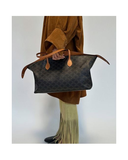 Céline Black Large Duffle Bag