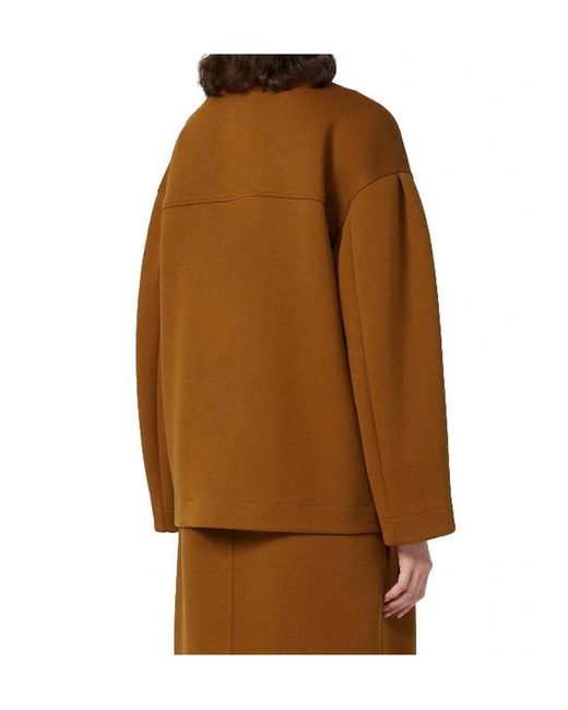Max Mara Brown Long-Sleeved Casual Jacket