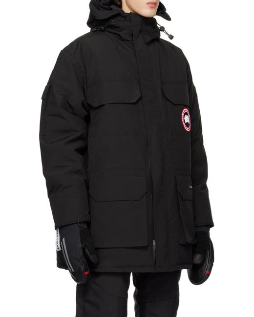 Canada Goose Black Expedition Hooded Jacket for men