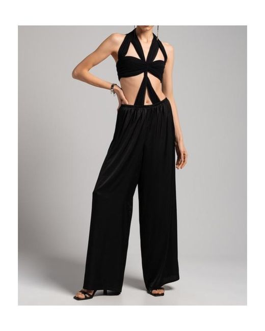 Philosophy Di Lorenzo Serafini Black Draped Cutout Bodysuit
