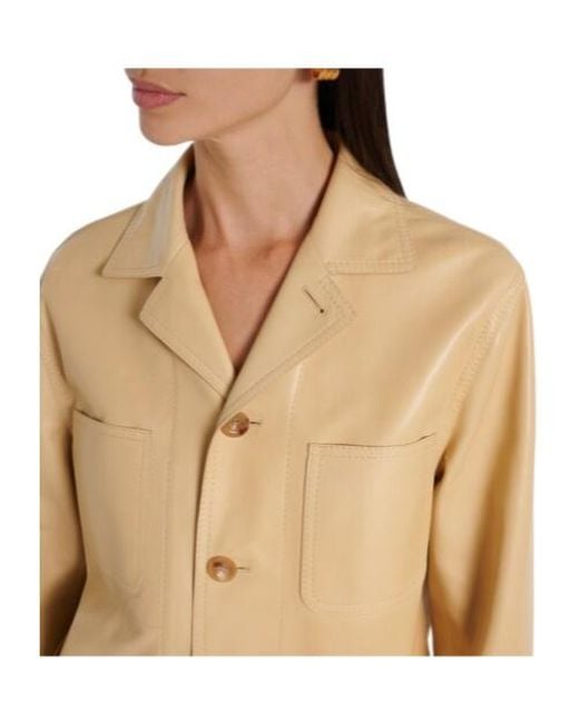 Ralph Lauren Natural Minimal Sheepskin Coat