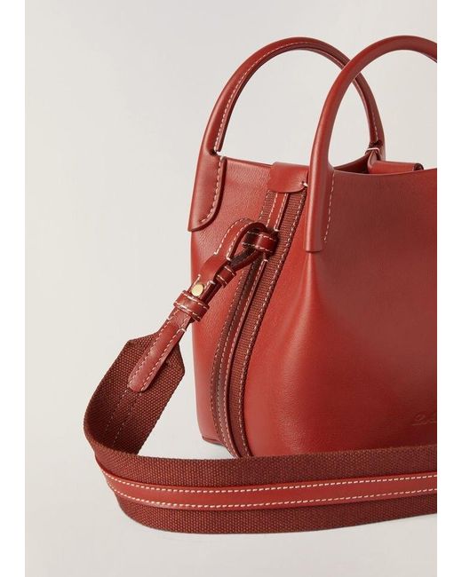 Loro Piana Red Micro Bale Bag