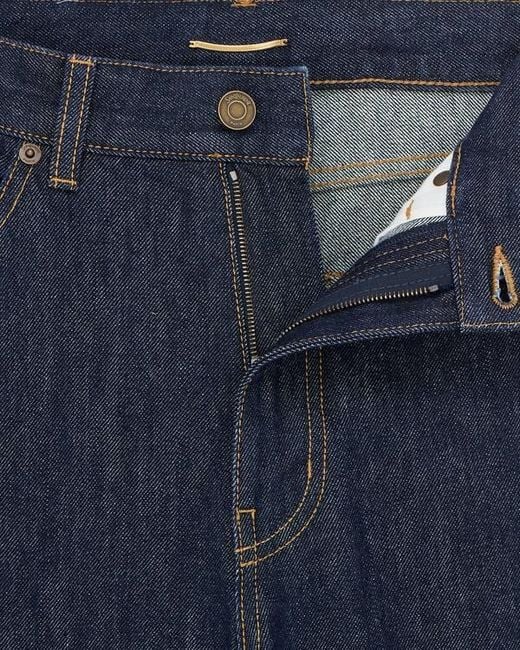 Saint Laurent Blue 70's High-Rise Jeans