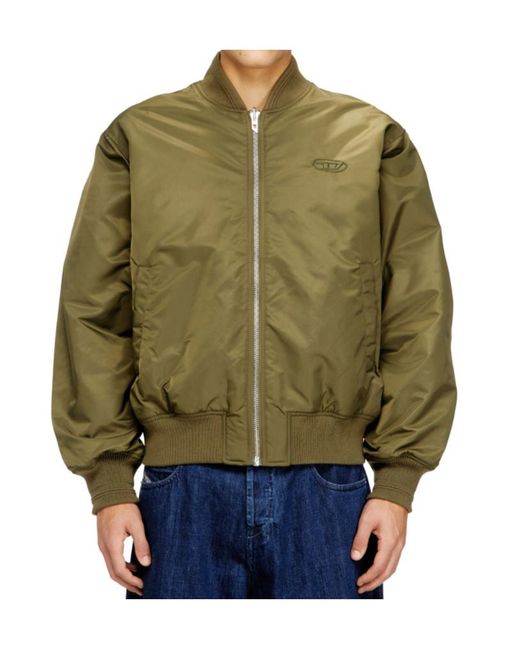 DIESEL Green W-Type-D1 Padded Bomber Jacket for men