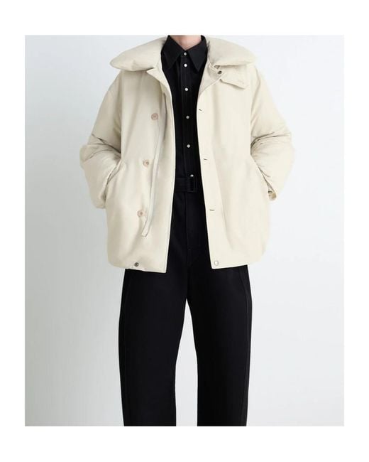 Lemaire Natural Bubble-Collar Puffer Jacket for men