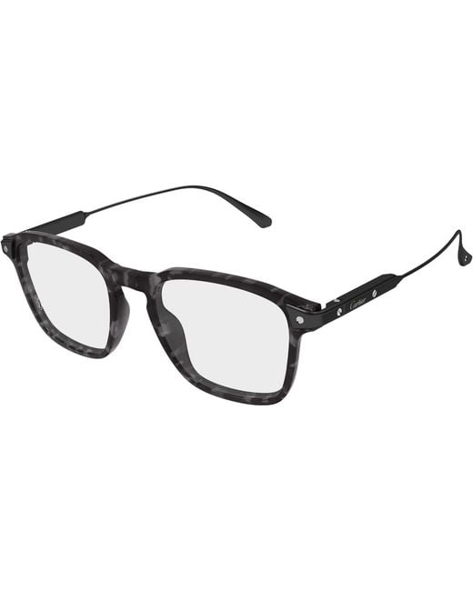 Cartier White Tortoiseshell-Pattern Glasses for men