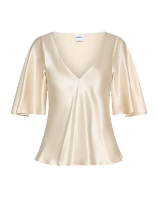 Marella Natural Silk Satin Blouse