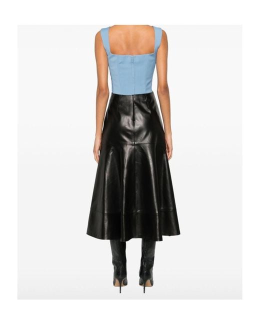 GIUSEPPE DI MORABITO Blue Square-Neck Top
