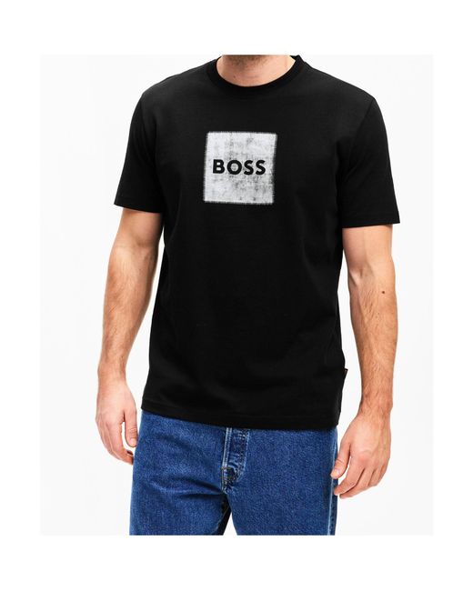 Boss Black Logo Crew-Neck T-Shirt for men