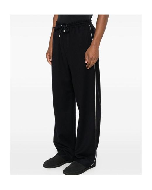 Loewe Black Drawstring Trousers for men