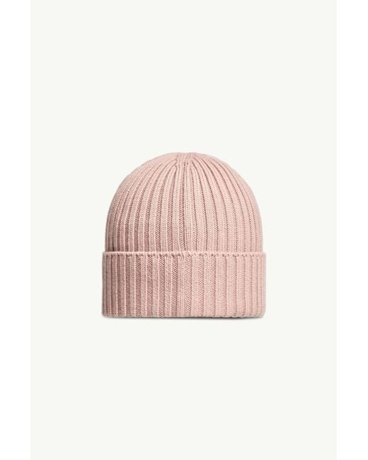 Moncler Pink Wool Beanie
