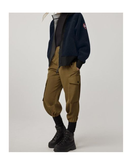 Canada Goose Blue Long-Sleeved Cashmere Sweater
