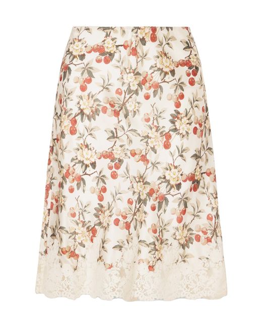 Doen Natural Elowette Lace-Trim Mini Skirt