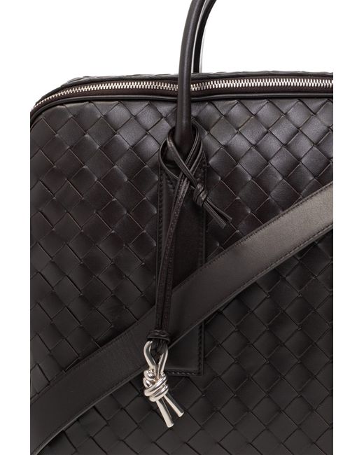 Bottega Veneta Black Getaway Briefcase for men