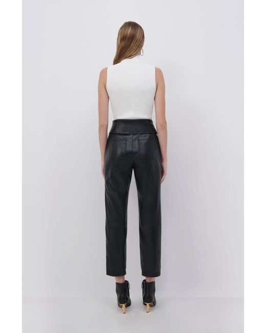 Jonathan Simkhai White Easton Turtleneck Cut Out Top