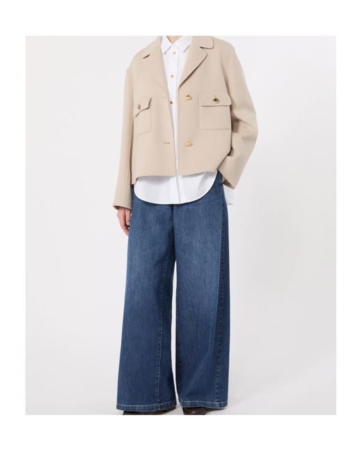 Max Mara Natural Virgin Wool Short Jacket