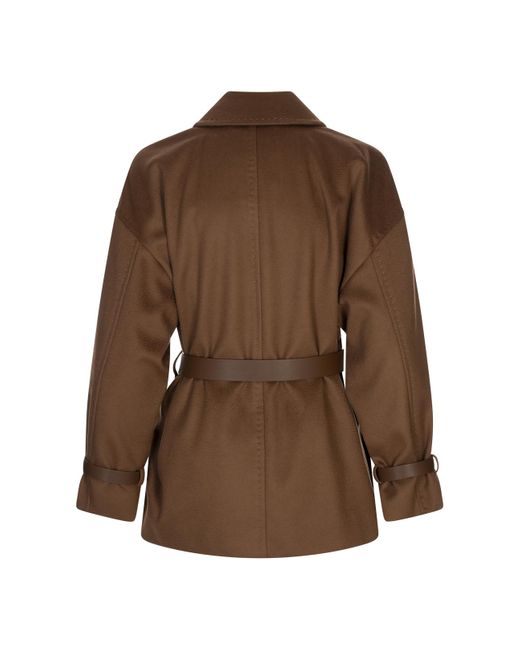 Max Mara Brown Long-Sleeved Coat