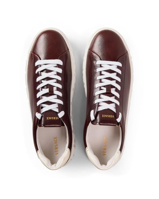 Versace Brown Colour Block Trainer for men