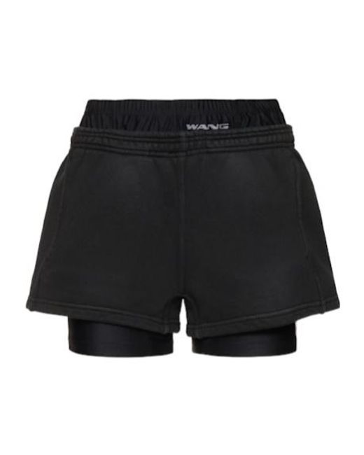 Alexander Wang Black Elastic Waist Shorts