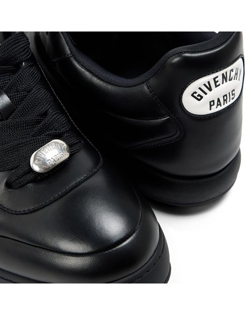 Givenchy Black Solid Color Sneakers for men