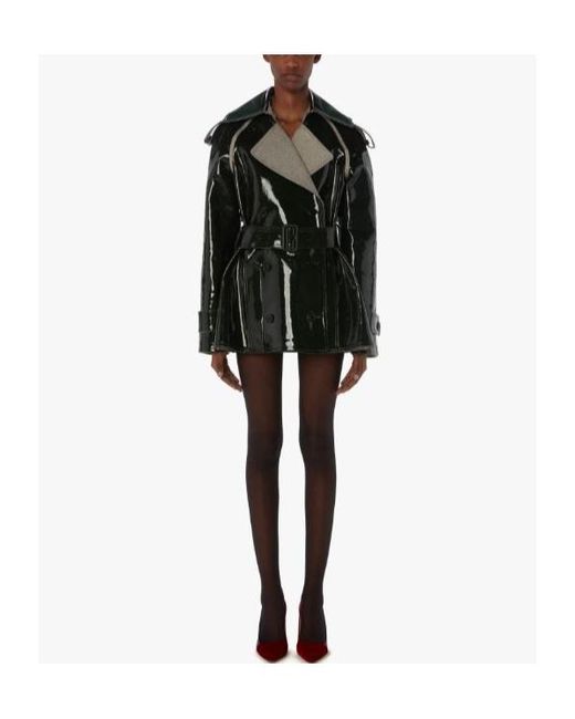 J.W. Anderson Green Jw Anderson Coated Denim Short Trench Jacket