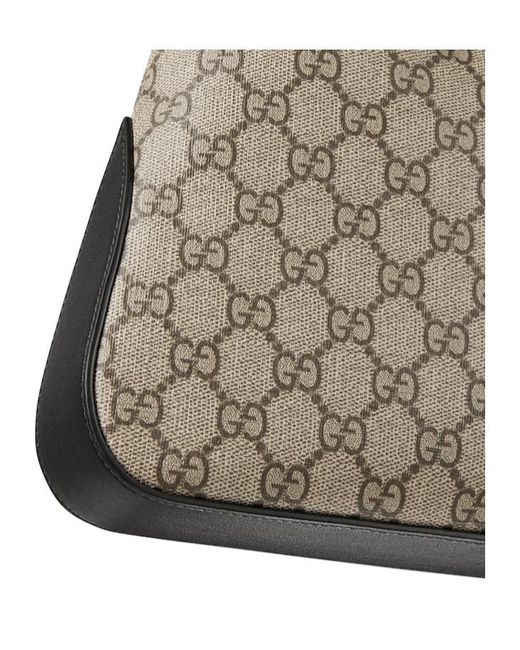 Gucci Gray Padlock Gg Medium Shoulder Bag