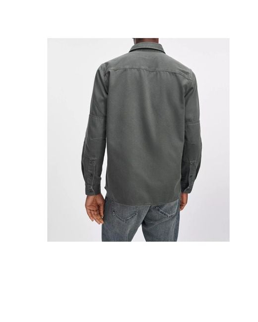 Rag & Bone Green Long-Sleeved Denim Shirt Jacket for men