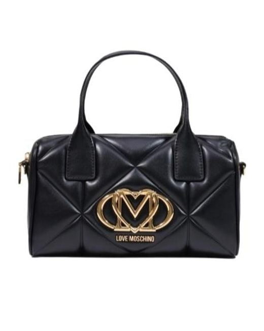Moschino Black Zippered Shoulder Bag