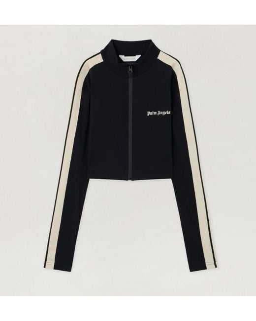 Palm Angels Black Classic Logo Training Jacket